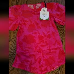 Kate Spade Red Floral 2 Piece Outfit. Size 4T. Brand New